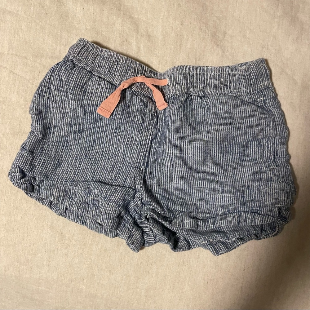Girls Crewcuts Size 7 Blue and Pink Striped Shorts